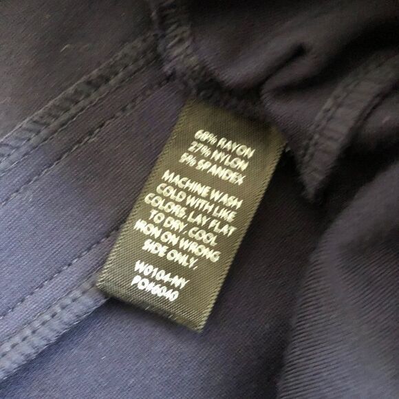 Betabrand Navy Bootcut Yoga Pants Navy S-Petite - Picture 3 of 4